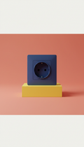 Matte Black European Wall Socket